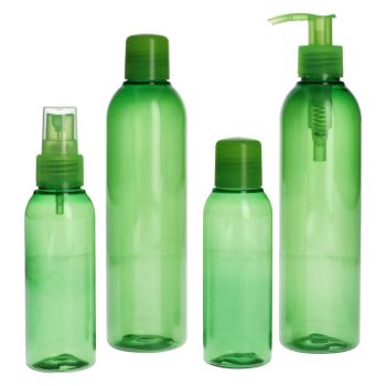 Basic Round Bottle PET Green